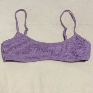PacSun LA Hearts purple bikini top